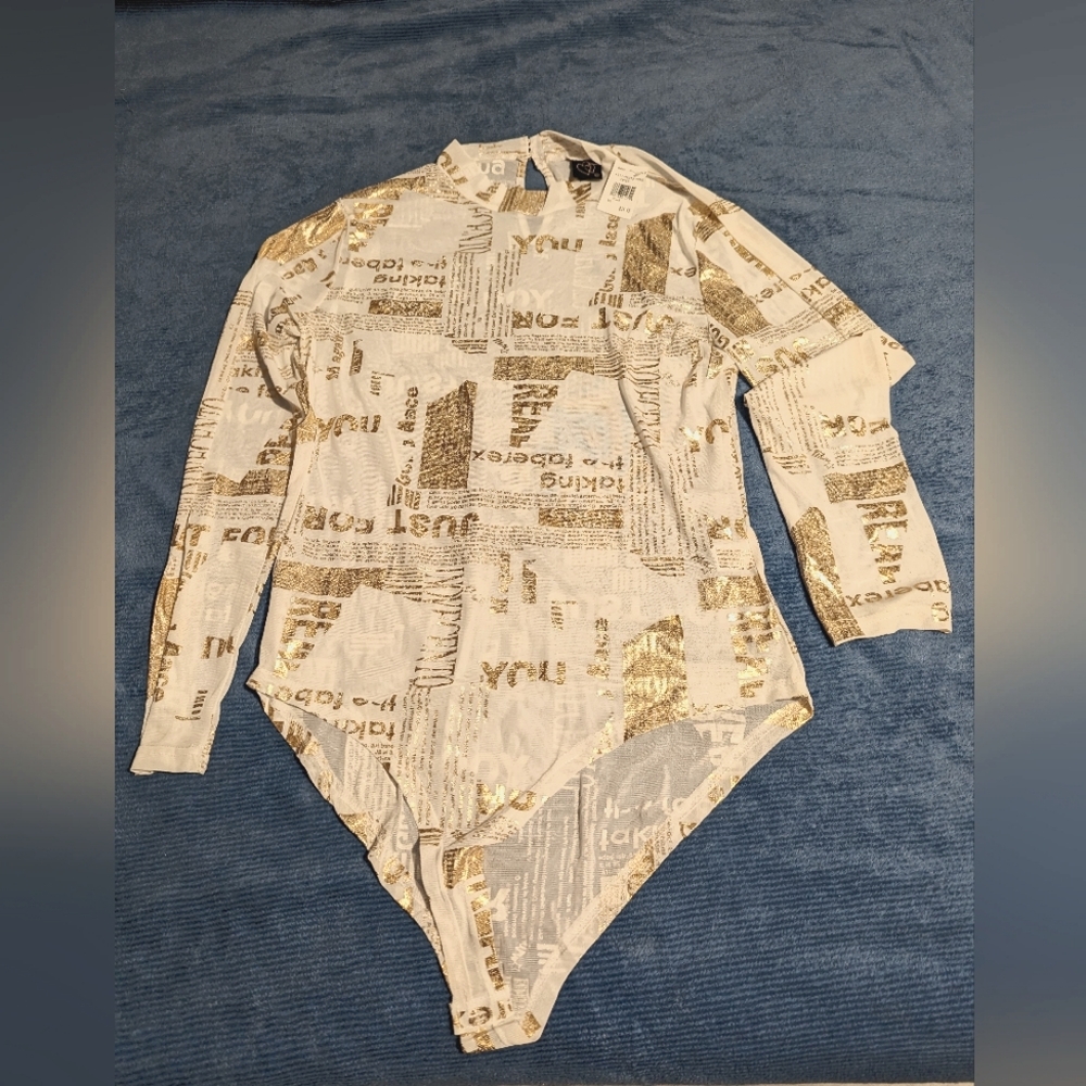 News paper Body Suit